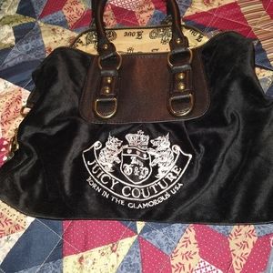 Black suede's juicy couture bag